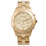 Marc Jacobs Blade Gold Dial Gold Steel Strap Watch for Women - MBM3101