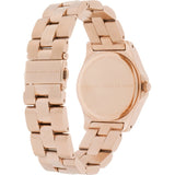 Marc Jacobs Blade Rose Gold Dial Stainless Steel Strap Watch for Women - MBM3127