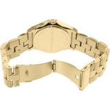 Marc Jacobs Rivera White Dial Gold Stainless Steel Strap Watch for Women - MBM3134