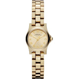 Marc Jacobs Henry Dinky Gold Dial Gold Stainless Steel Strap Watch for Women - MBM3199