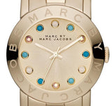 Marc Jacobs Amy Dexter Gold Dial Gold Stainless Steel Strap Watch for Women - MBM3215