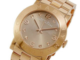 Marc Jacobs Amy Glitz Brown Dial Rose Gold Stainless Steel Strap Watch for Women - MBM3221