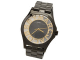 Marc Jacobs Henry Black Transparent Dial Black Stainless Steel Strap Watch for Women - MBM3255