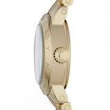 Marc Jacobs Grey Mother of Pearl Dial Gold Stainless Steel Strap Watch for Women - MBM3275