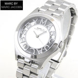 Marc Jacobs Henry White Dial Silver Stainless Steel Strap Watch for Women - MBM3291