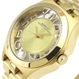 Marc Jacobs Henry Gold Dial Stainless Steel Strap Watch for Women - MBM3292