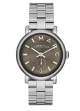 Marc Jacobs Baker Brown Dial Silver Stainless Steel Strap Watch For Women - MBM3329