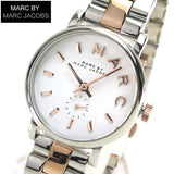 Marc Jacobs Baker White Dial Two Tone Stainless Steel Strap Watch for Women - MBM3331