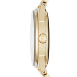 Marc Jacobs Marc Tether Gold Transparent Dial Gold Stainless Steel Strap Watch for Women - MBM3413