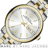 Marc Jacobs Fergus Silver Dial Two Tone Stainless Steel Watch for Women - MBM3426