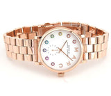 Marc Jacobs Baker White Dial Rose Gold Stainless Steel Strap Watch for Women - MBM3441