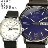 Marc Jacobs Fergus Blue Dial Brown Leather Strap Watch for Men - MBM5078