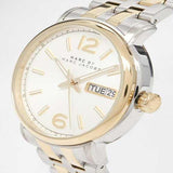 Marc Jacobs Fergus White Dial Two Tone Stainless Steel Strap Watch for Men - MBM5079