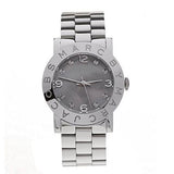 Marc Jacobs Amy Grey Analog Dial Silver Stainless Steel Strap Watch for Women - MBM8608