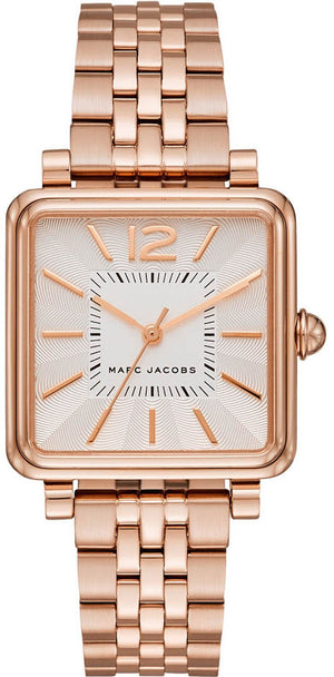 Marc Jacobs Vic White Dial Rose Gold Stainless Steel Strap Watch for Women - MJ3514