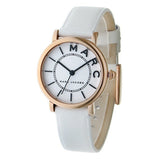 Marc Jacobs Roxy White Dial White Leather Strap Watch for Women - MJ1562