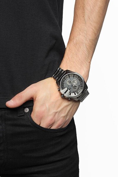 Men\'s Chronograph Dial Gunmetal Grey Watch Chief Diesel Mega