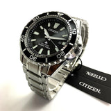 Citizen Promaster Diver Chronograph Black Dial Silver Steel Strap Watch For Men - BN0190-82E