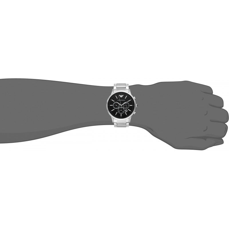 mens cornograph watch emporio armani 46mm