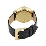 Marc Jacobs Roxy White Dial Black Leather Strap Watch for Women - MJ1532