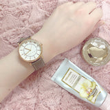 Marc Jacobs Roxy White Dial Cement Leather Strap Watch for Women - MJ1533