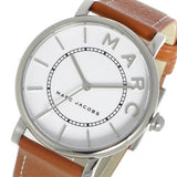 Marc Jacobs Roxy White Dial Brown Leather Strap Watch for Women - MJ1571