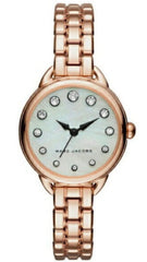 Marc Jacobs Betty Mother of Pearl White Dial Rose Gold Steel