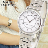 Marc Jacobs Roxy White Dial Silver Steel Strap Watch for Women - MJ3525