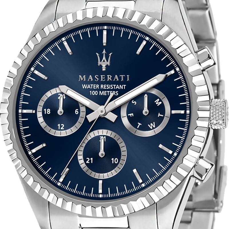 Maserati Competizione Chronograph Quartz Blue Watch Dial Men For