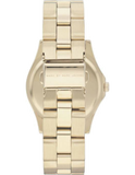 Marc Jacobs Blade Gold Dial Stainless Steel Strap Watch for Women - MBM3126