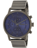 Hugo Boss Architectural Blue Dial Grey Steel Strap Watch for Men - 1513574