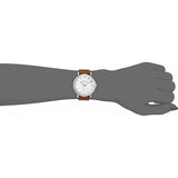 Marc Jacobs Baker White Dial Brown Leather Strap Watch for Women - MBM1265