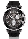 Tissot T Race Chronograph Anthracite Black Dial Black Rubber Strap Watch For Men - T115.417.27.061.00