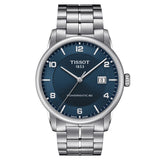 Tissot Luxury Powermatic 80 Blue Dial Silver Steel Strap Watch For Men - T086.407.11.041.00