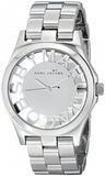Marc Jacobs Henry White Dial Silver Stainless Steel Strap Watch for Women - MBM3291