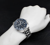 Tag Heuer Aquaracer Calibre 16 43mm Blue Dial Silver Steel Strap Watch for Men - CAY211B.BA0927