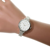 Marc Jacobs Sally White Dial Silver Stainless Steel Watch for Women - MBM8642