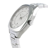 Gucci GG2570 Diamonds White Dial Silver Steel Strap Watch For Women - YA142403