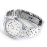 Gucci GG2570 Diamonds White Dial Silver Steel Strap Watch For Women - YA142403