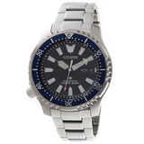 Citizen Promaster Fugu Limited Edition Diver's 200m Automatic Black Dial Silver Steel Strap Watch For Men - NY0098-84E