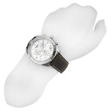 Tissot PR 100 Sport Quartz Chronograph Silver Dial Brown Leather Strap Watch For Men - T101.617.16.031.00