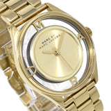 Marc Jacobs Marc Tether Gold Transparent Dial Gold Stainless Steel Strap Watch for Women - MBM3413