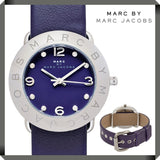 Marc Jacobs Purple Dial Purple Leather Strap Watch for Women - MBM8530