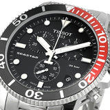 Tissot Seastar 1000 Chronograph Black Dial Silver Steel Strap Watch For Men - T120.417.11.051.01