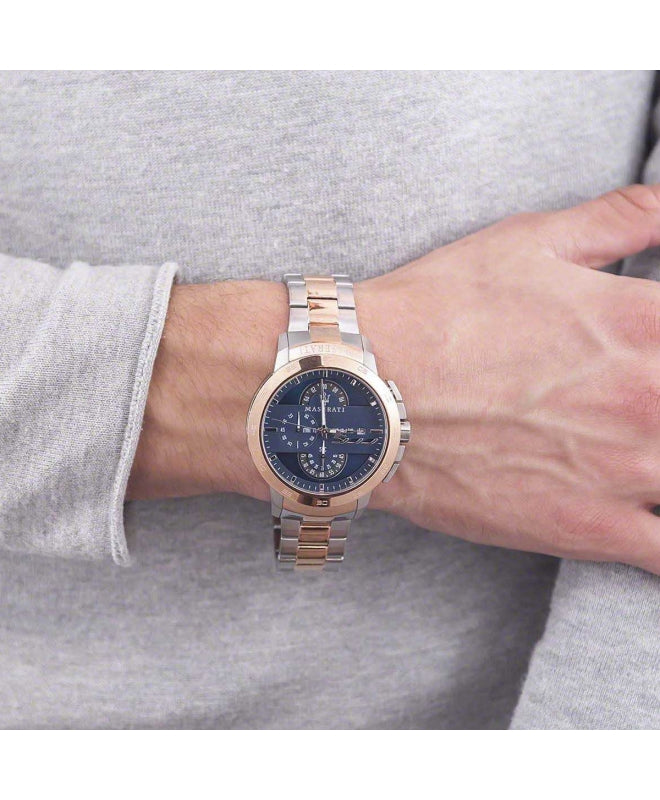 Maserati Ingegno Chronograph Blue Dial Men's Watch- R8873619002