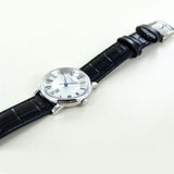 Tissot Carson Premium Lady Silver Dial Black Leather Strap Watch For Women - T122.210.16.033.00