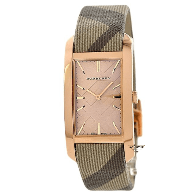 Orologio Burberry The Pioneer Rose Gold Dial Haymarket Brown