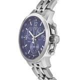 Tissot PRC 200 Chronograph Quartz Blue Dial Silver Steel Strap Watch For Men - T114.417.11.047.00