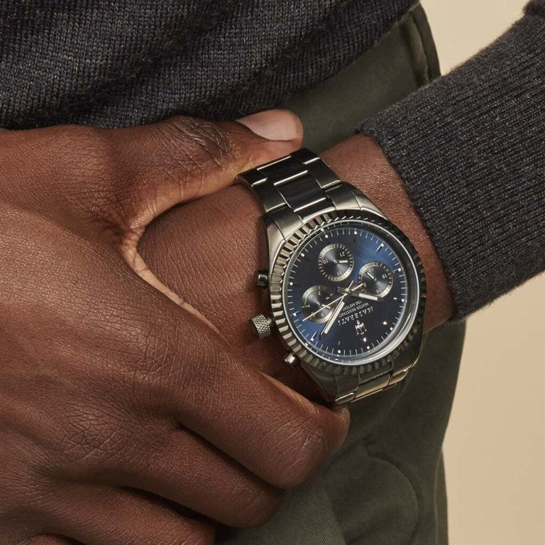 Maserati Competizione Chronograph Quartz Blue Dial Watch For Men