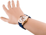 Guess G Twist White Dial Blue Silicone Strap Watch For Women - W0911L6